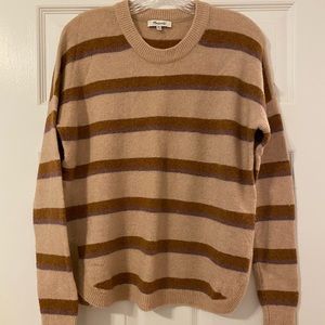 Madewell Westlake Striped Coziest Yarn Wool Blend Sweater, XS